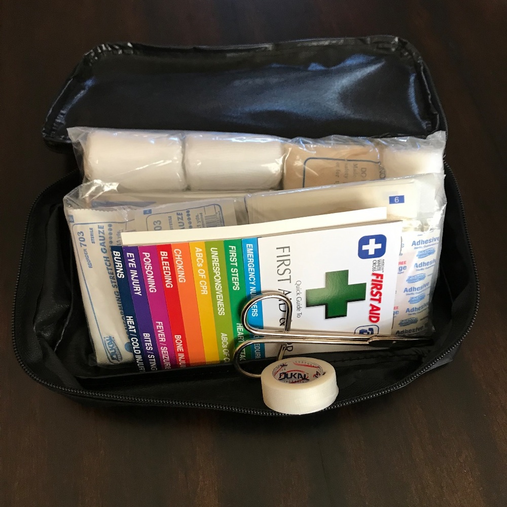 Mercedes Benz First Aid Kit Carrying Case and Supplies